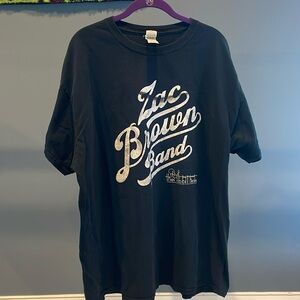 Zac Brown Band 2018 tour t-shirt. Oversized, vintage style, 2XL